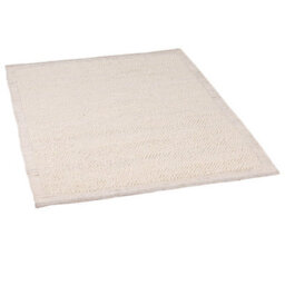 Milo Ivory Chunky Textured Pebble Weave Wool Border Rug 170X120Cm - thumbnail 7
