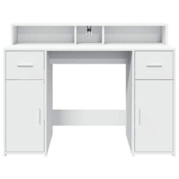Walplus Desk With Led Lights White 120X55X91 Cm Engineered Wood - thumbnail 6