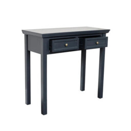 Melody Maison Large Dressing Table, Mirror & Stool Set - Daventry Navy Black Range - thumbnail 8