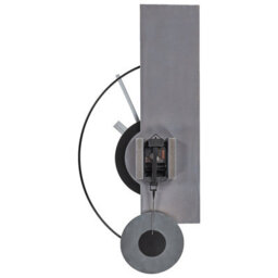 Wyld And Coco Grey Steel Wall Clock 31 X 63 Cm - Modern Minimalist No Numbers - thumbnail 4