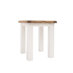 Cabinet Bits Lovere Stool - Side Table Off White H47 W40 D40Cm - thumbnail 1