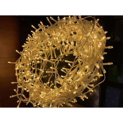 13.6M/44Ft  6In  Plug  In  Led  Warm  White  Christmas  String  Light - image 1
