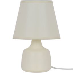 Conical Matt White Ceramic Led Table Lamp - thumbnail 3