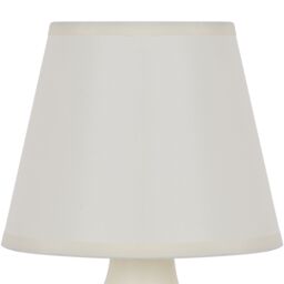 Conical Matt White Ceramic Led Table Lamp - thumbnail 4