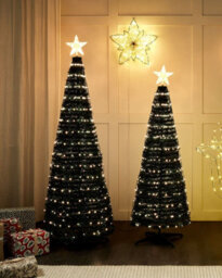 Beliani Floor Christmas Decoration Smart Led With App Saarloq Christmas Tree 188 Cm Green - thumbnail 2