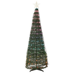 Beliani Floor Christmas Decoration Smart Led With App Saarloq Christmas Tree 188 Cm Green - thumbnail 4