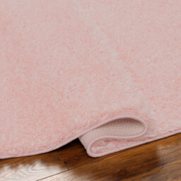 Livabliss Moda Shaggy-Solid Color Pink Plush Soft Pile Living Bedroom Rug 200 X 275 Cm Easy Care, Non Shedding - thumbnail 4