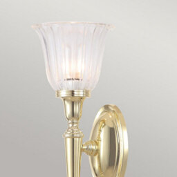 Luminosa Lighting Elstead Dryden 1 Light Bathroom Wall Light Polished Brass Ip44, G9 - thumbnail 4