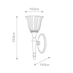 Luminosa Lighting Elstead Dryden 1 Light Bathroom Wall Light Polished Brass Ip44, G9 - thumbnail 3