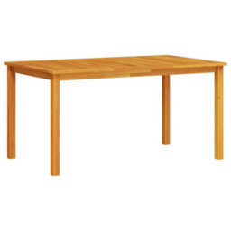 Berkfield Garden Dining Set 5 Pcs Brown Solid Acacia Wood - thumbnail 5
