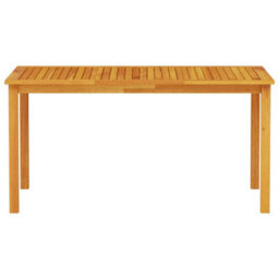 Berkfield Garden Dining Set 5 Pcs Brown Solid Acacia Wood - thumbnail 6