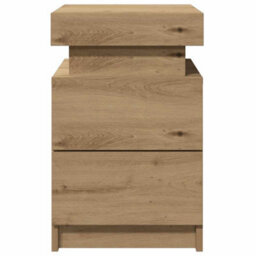 Walplus Bedside Cabinet With Led Artisian Oak 35X39X55 Cm Engineered Wood - thumbnail 7