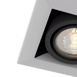 Luminosa Lighting Luminosa Metal Modern Recessed Square Downlight White, 1 Light, Gu10 - thumbnail 5