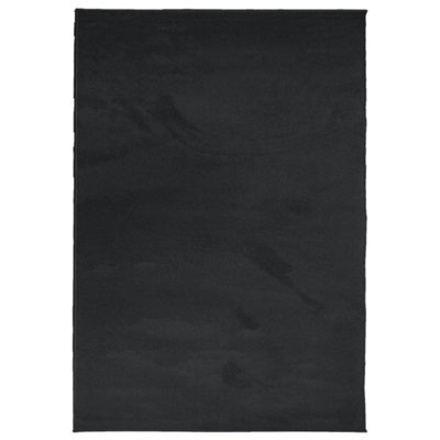 Berkfield Modern Rug Oviedo Short Pile Black 140X200 Cm