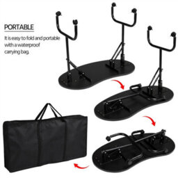 Yaheetech Folding Manicure Table Nail Desk Black - thumbnail 5