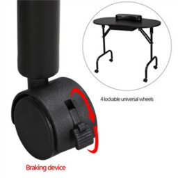 Yaheetech Folding Manicure Table Nail Desk Black - thumbnail 7