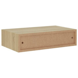 Berkfield Wall-Mounted Drawer Shelf Oak 40X23.5X10Cm Mdf - thumbnail 7