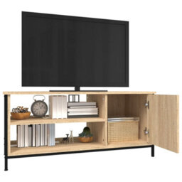 Berkfield Durable Tv Cabinet Sonoma Oak 100X40X45 Cm Engineered Wood - thumbnail 4