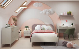 Arte Harmony Hr-09 Bed Frame In Cashmere & Truffle - Eu Small Double 1200mm X 2000mm - Sophisticated Comfort Foundation - thumbnail 4