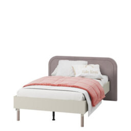Arte Harmony Hr-09 Bed Frame In Cashmere & Truffle - Eu Small Double 1200mm X 2000mm - Sophisticated Comfort Foundation - thumbnail 2