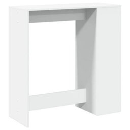 Berkfield Bar Table With Racks White 101X40X103.5 Cm Engineered Wood - thumbnail 7
