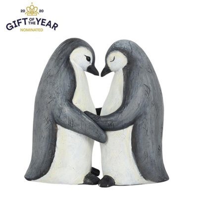 Something Different Animal Families Penguin Ornament Grey/white (One Size)