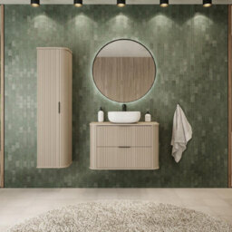 Heze Furniture Elegance Glamour Style 2 Drawer Bathroom Vanity Cabinet 60Cm - Cashmere - thumbnail 2