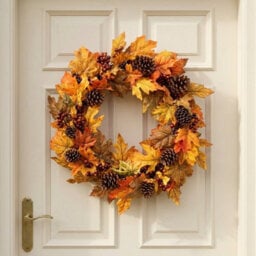Garden Greatness Harvest Autumn Cone Berry Wreath - thumbnail 1