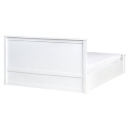 Beliani Ottoman Bed Pine Wood Lambres 160 X 200 Cm (Eu King Size) White - thumbnail 7