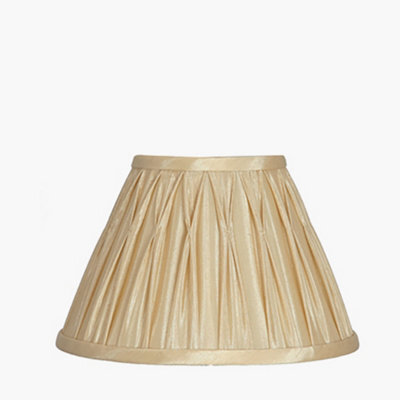 Pacific Lifestyle Garbo 25Cm Gold Polysilk Pinch Pleat Shade