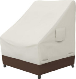 Protective Cover For High-Back Garden Chair, Beige Light Brown, 1-Pack 71 X 88.9 Cm - thumbnail 1