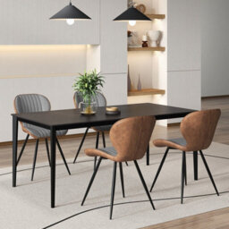 Gainoom 2Pcs Grey Armless Dining Chair Modern Accent Chairs Upholstered Leisure Chair - thumbnail 9