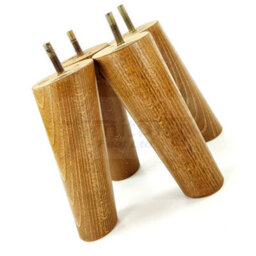 L&F Wood Furniture Feet 160mm High Dark Oak Stain Replacement Furniture Legs Set Of 4 Sofas Chairs Stools M8 - thumbnail 7