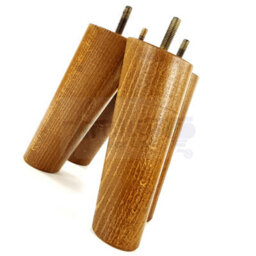 L&F Wood Furniture Feet 160mm High Dark Oak Stain Replacement Furniture Legs Set Of 4 Sofas Chairs Stools M8 - thumbnail 5