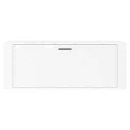 Berkfield Wall Shoe Cabinet White 100X35X38 Cm Engineered Wood - thumbnail 5