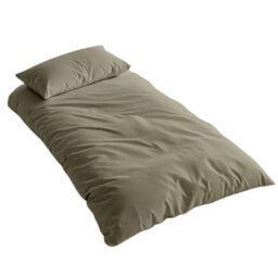 Where Saints Go Ltd Duvet Cover & Pillowcase Set - Moss Green - Washed Cotton - Single - thumbnail 5