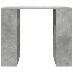 Berkfield Modern Corner Desk Concrete Grey Particle Board Medium Storage - thumbnail 5