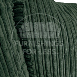 Furnishings For Less UK Delta Large Long Narrow Green 5 Seater Corner Sofa Right Hand Facing Jumbo Cord L Shape - thumbnail 4