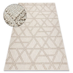 RugsX Carpet Jersey 19241 Beige - Rhombuses, Geometric Structural, Loop Boho  240X330 Cm - thumbnail 1