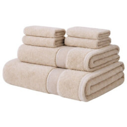 Aten Homeware Cafe Egyptian Cotton Bath Hand & Face Towels -  6 Piece Set - thumbnail 1