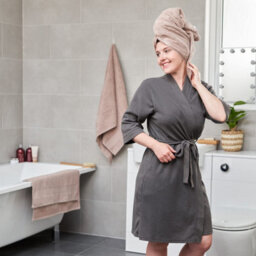 Aten Homeware Cafe Egyptian Cotton Bath Hand & Face Towels -  6 Piece Set - thumbnail 3