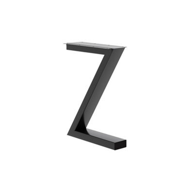 Garden Sanctuary Z Shape Black Iron Table Legs With Anti Slip Pads H40Cm 2Pcs/pack - image 1