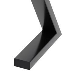 Garden Sanctuary Z Shape Black Iron Table Legs With Anti Slip Pads H40Cm 2Pcs/pack - thumbnail 4
