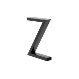 Garden Sanctuary Z Shape Black Iron Table Legs With Anti Slip Pads H40Cm 2Pcs/pack - thumbnail 1
