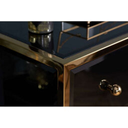 Birlea Fenwick 2 Drawer Bedside Black & Gold - thumbnail 6