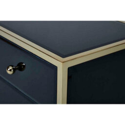 Birlea Fenwick 2 Drawer Bedside Black & Gold - thumbnail 8