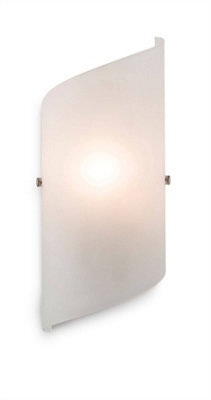 Luminosa Lighting Luminosa Torino 1 Light Glass Indoor Wall Light Frosted Glass, E14