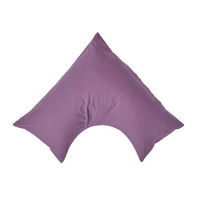 Homescapes Grape Egyptian Cotton V Shaped Pillowcase 200 Tc - image 1