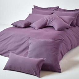 Homescapes Grape Egyptian Cotton V Shaped Pillowcase 200 Tc - thumbnail 5