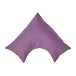 Homescapes Grape Egyptian Cotton V Shaped Pillowcase 200 Tc - thumbnail 1